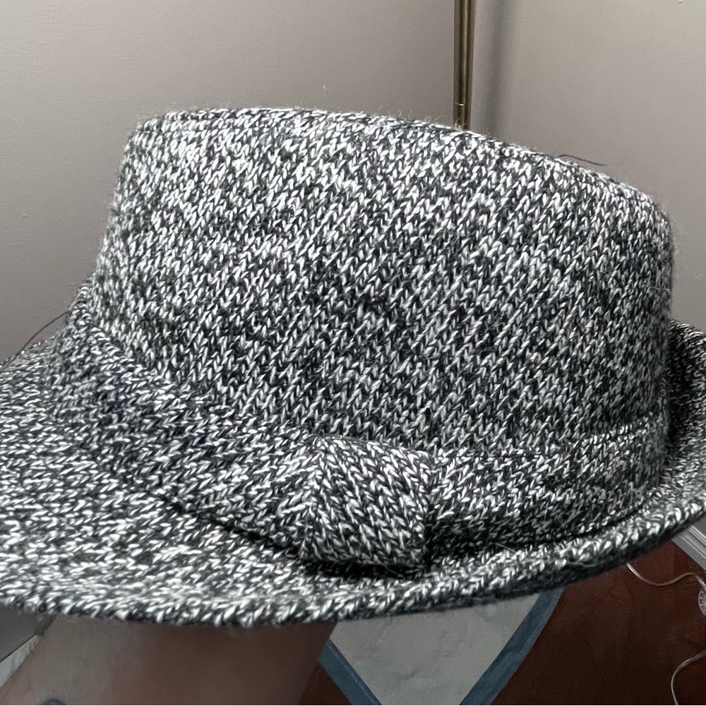 Stylish Black and White Fedora Hat